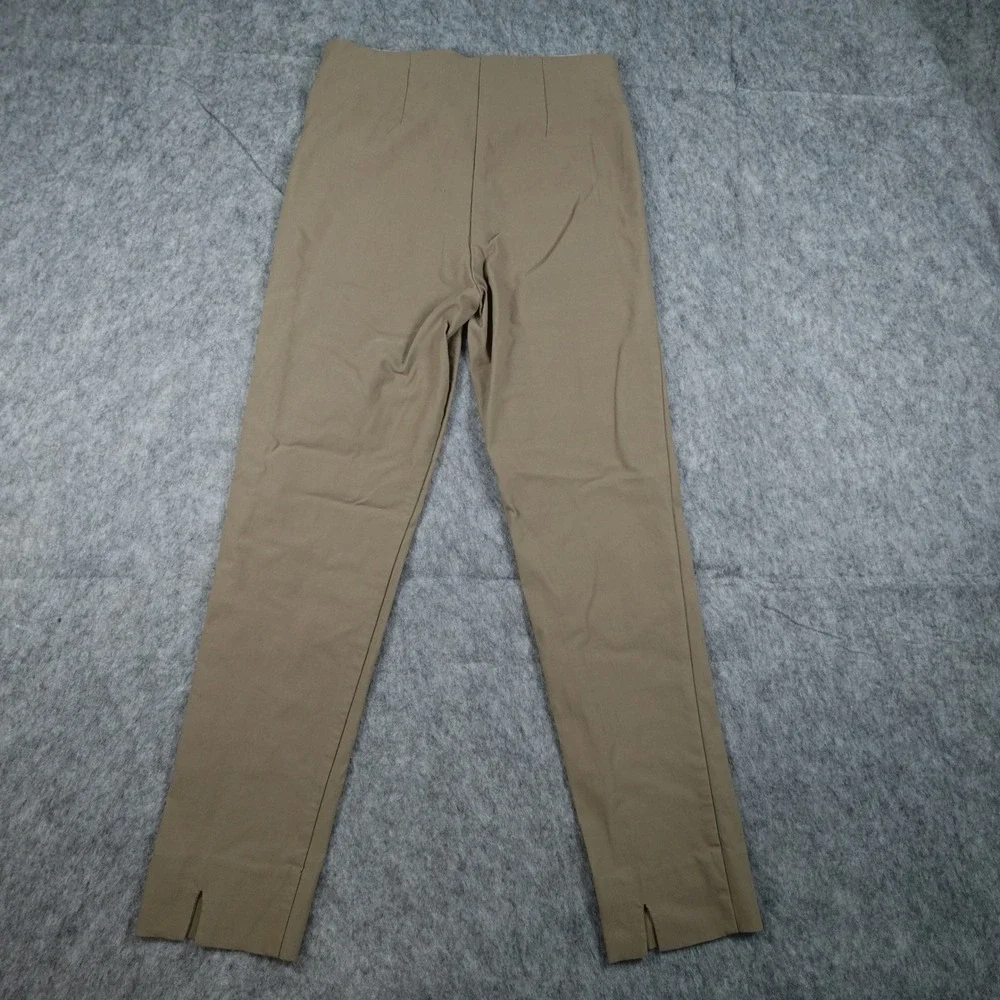 Sara Campbell Pant Women Small‎ Brown Straight Leg Stretch Pull On Made In USA